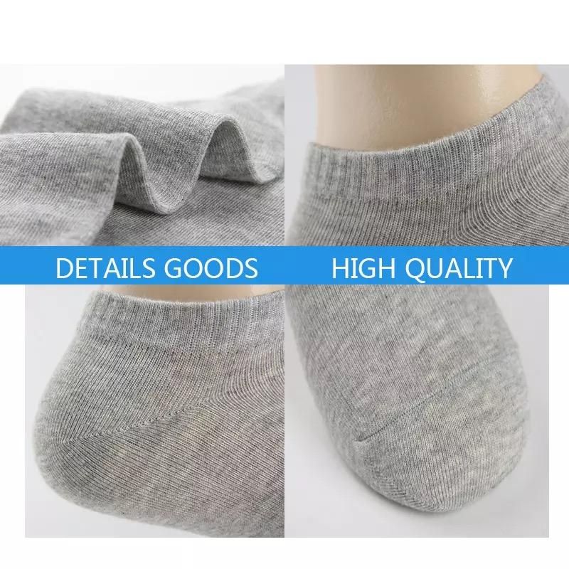 10pairs/men's socks high quality cotton casual breathable boat Socks invisible business pure cotton boat Socks large size 38-48