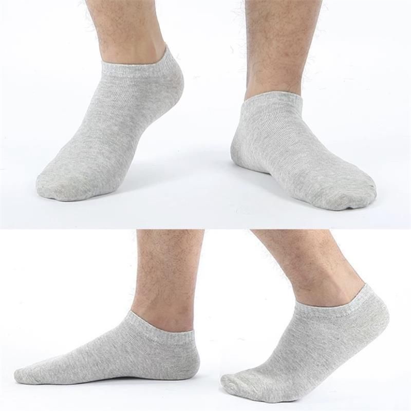 10pairs/men's socks high quality cotton casual breathable boat Socks invisible business pure cotton boat Socks large size 38-48