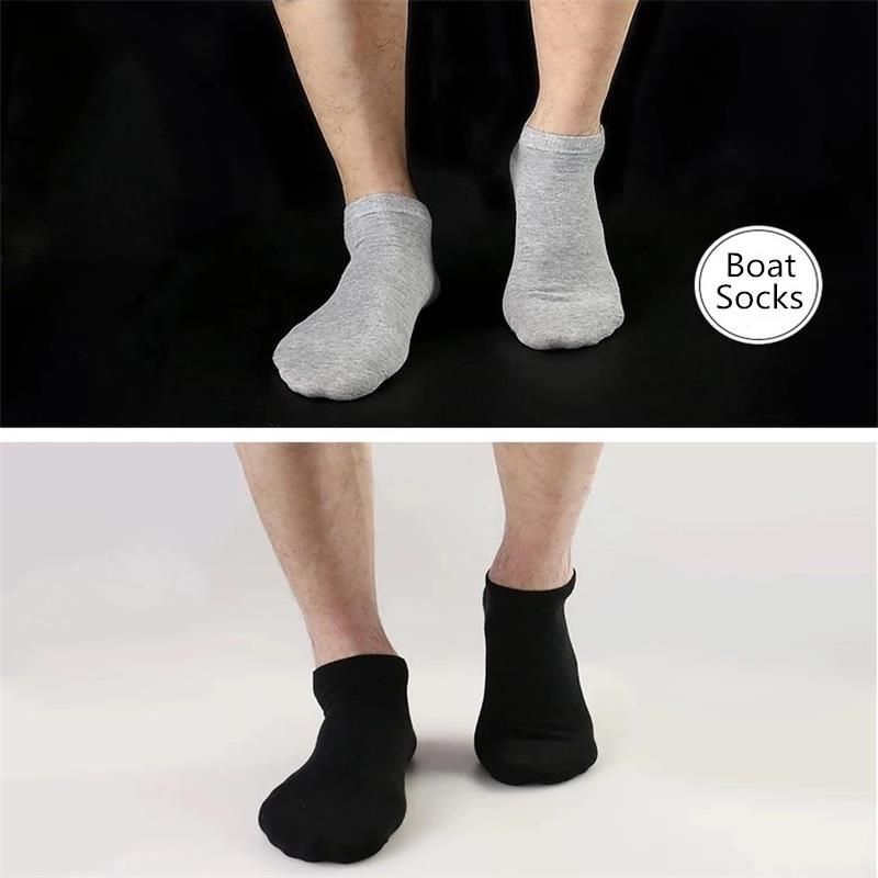 10pairs/men's socks high quality cotton casual breathable boat Socks invisible business pure cotton boat Socks large size 38-48