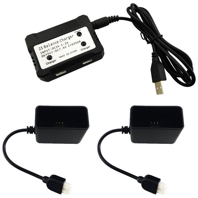 2in1 USB Lithium Battery Charger For MJX B5W F20 Bugs 5W  X5 RC