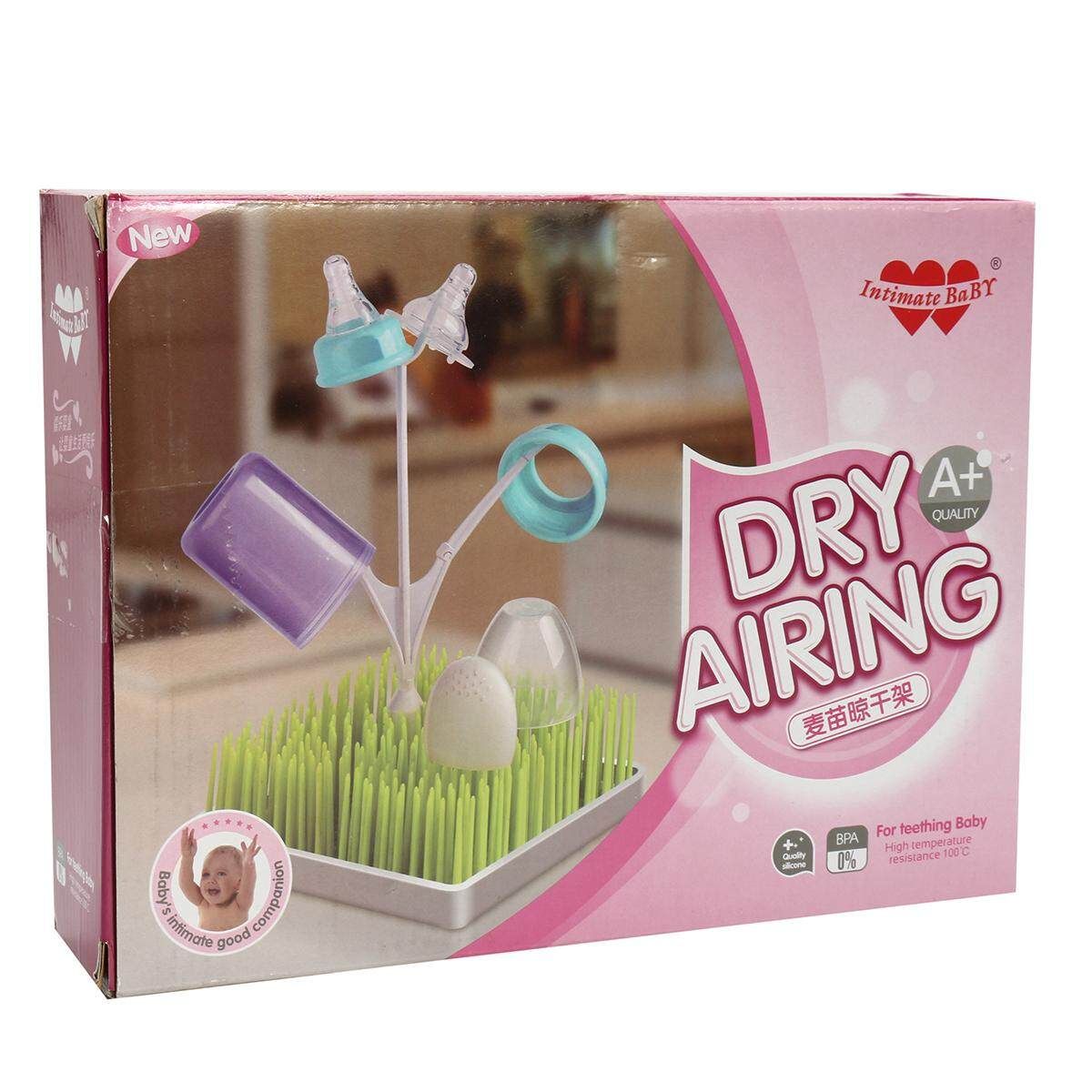 Boon Grass Countertop Bottle Drying Rack (Green Lawn)