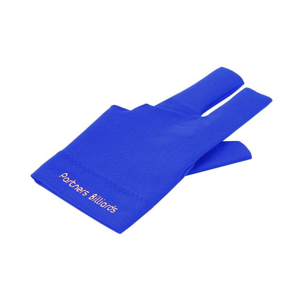 Spandex Snooker Billiard Cue Glove Pool Left Hand Open Three Finger Accessory-blue