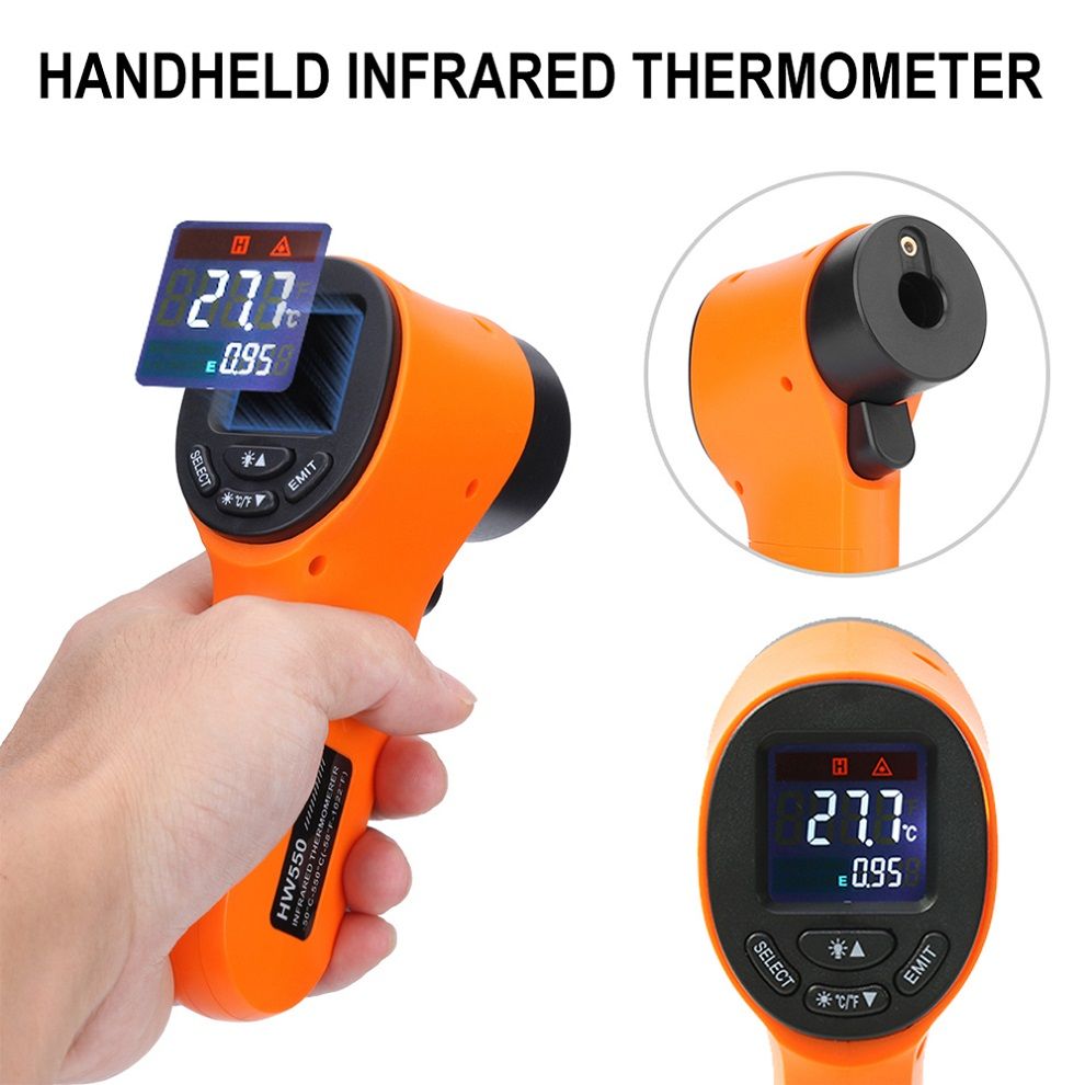 Digital Non Contact Thermometer Pyrometer  IR Laser