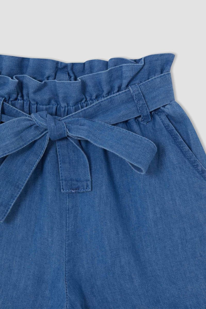 Girl Regular Fit Denim Short - Blue