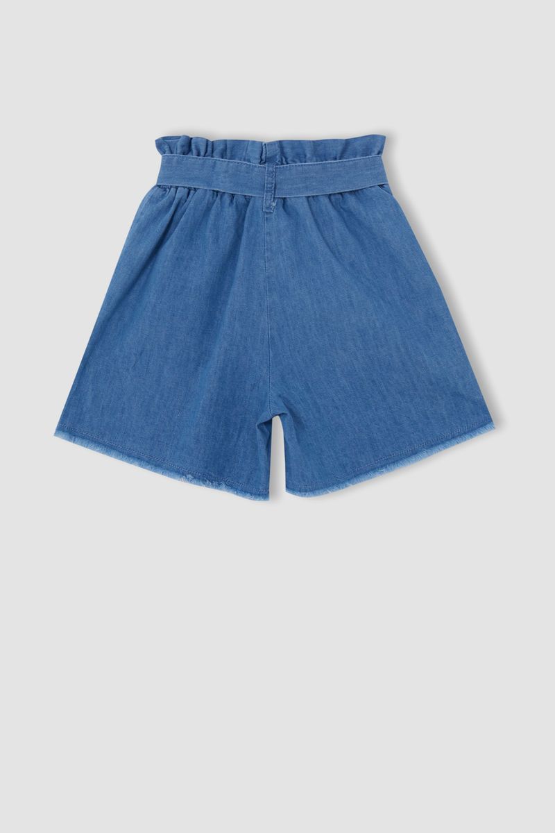 Girl Regular Fit Denim Short - Blue