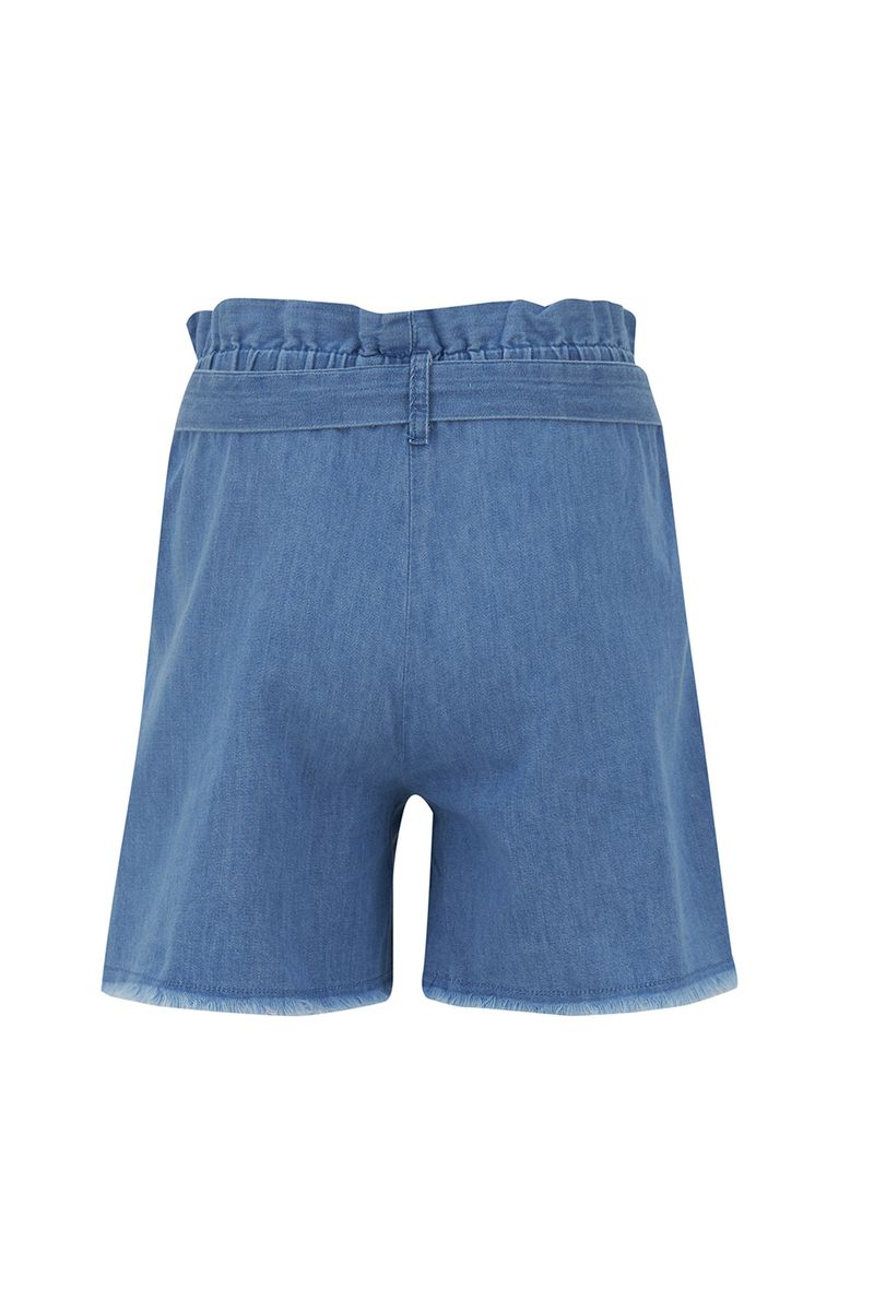 Girl Regular Fit Denim Short - Blue