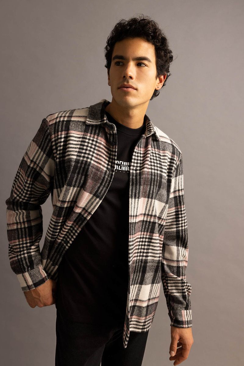 Man Young Regular Fit Woven Long Sleeve Shirt - Multi