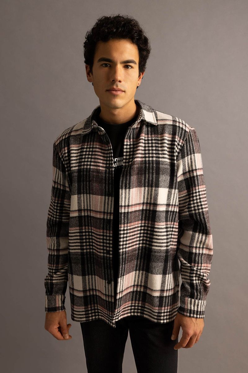 Man Young Regular Fit Woven Long Sleeve Shirt - Multi