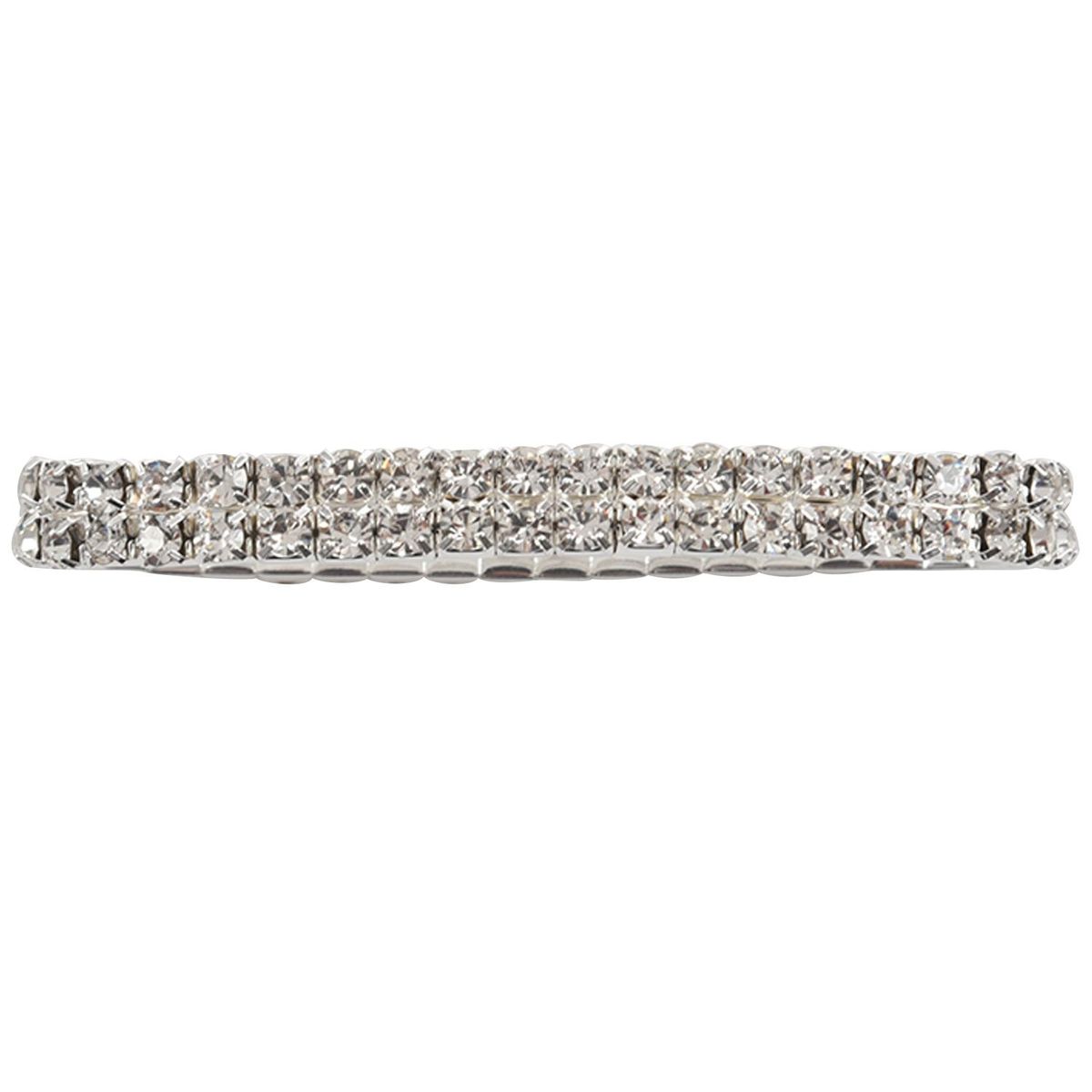 7mm Silver Plated Rhine Lady Bracelet Bangle