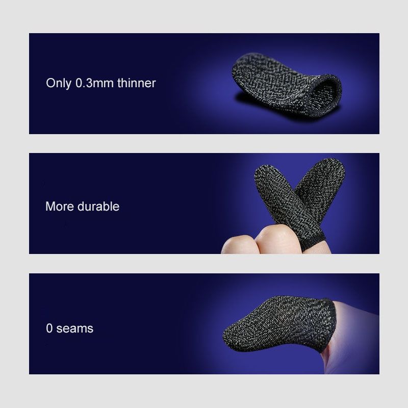 10 PCS Non- Sweat-proof Phone Game Touch Screen Finger Cover