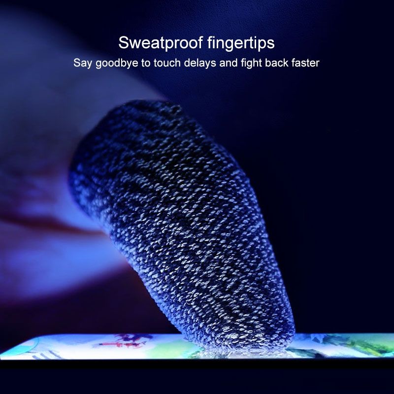 10 PCS Non- Sweat-proof Phone Game Touch Screen Finger Cover