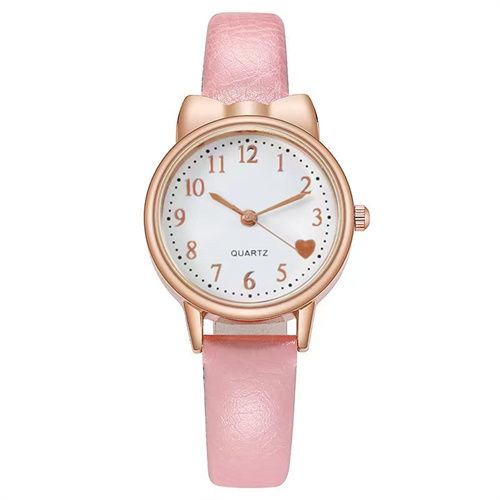 Women's Watch【Watch + Bracelet】Leather Strap Casual Ladies Watch + Bracelet