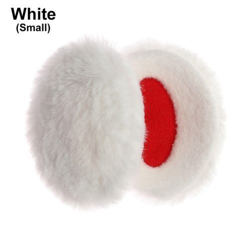 Winter Thick Ear Cover Fluffy Fleece Bandless Ear Muffs Ear Protection Warmers Windproof Ear Cover For Men Women(#white-Small)