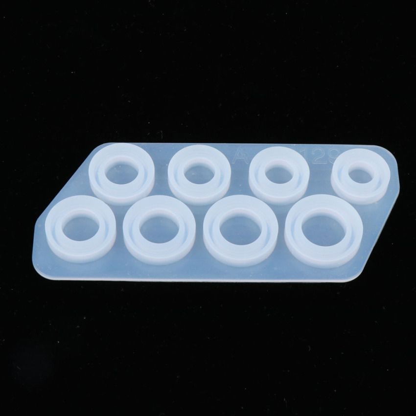 8 Size Flat Rings DIY Silicone Molds Resin Casting Jewelry Making