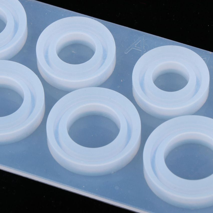 8 Size Flat Rings DIY Silicone Molds Resin Casting Jewelry Making