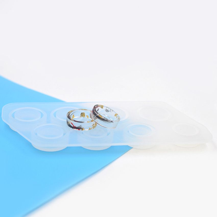 8 Size Flat Rings DIY Silicone Molds Resin Casting Jewelry Making