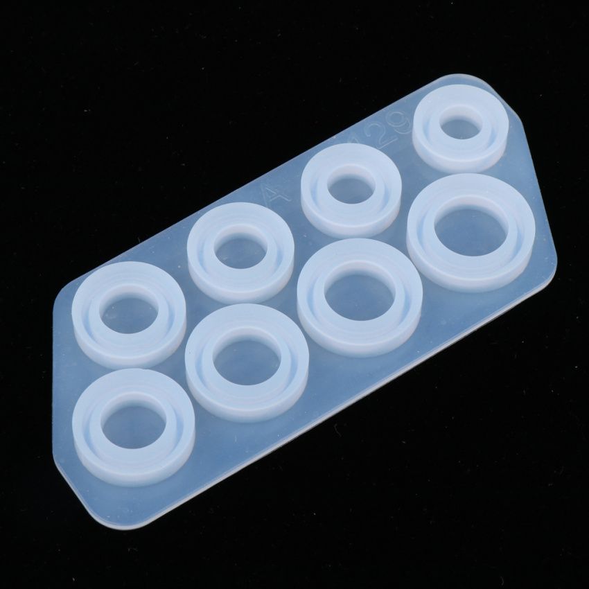 8 Size Flat Rings DIY Silicone Molds Resin Casting Jewelry Making