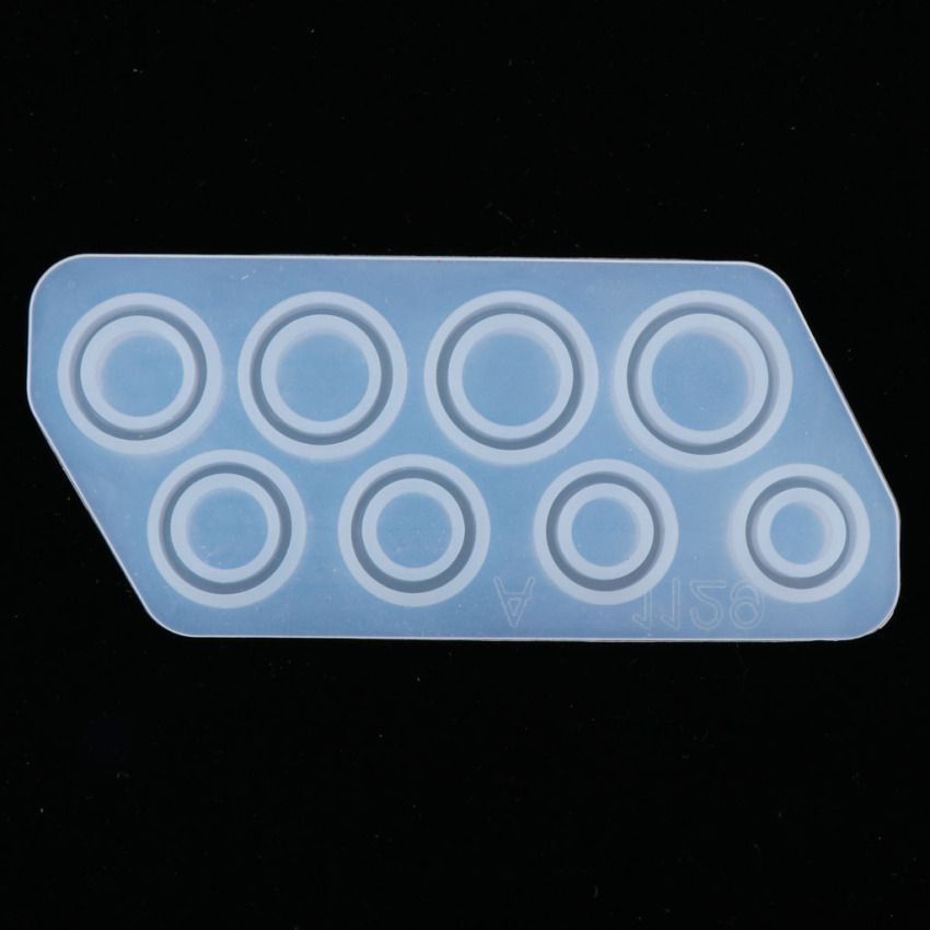 8 Size Flat Rings DIY Silicone Molds Resin Casting Jewelry Making