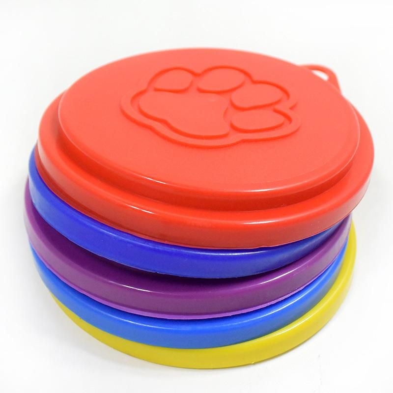 2 Pcs Reusable Pet Dog Can Tin Food Covers With Pet-multicolor