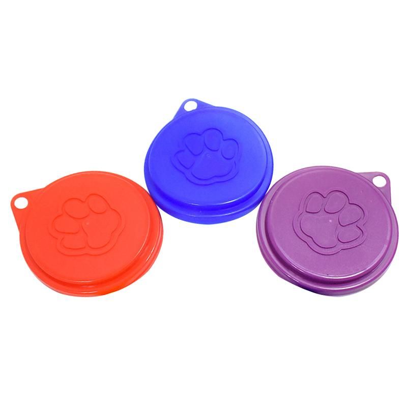 2 Pcs Reusable Pet Dog Can Tin Food Covers With Pet-multicolor