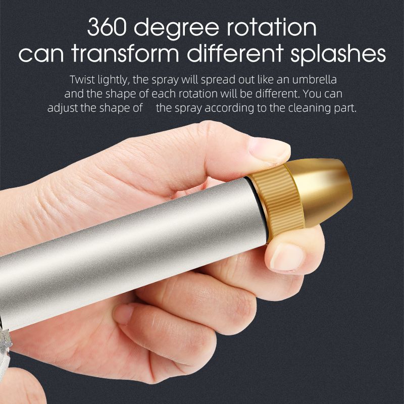 Garden Hose Nozzle High Pressure Spray Nozzle Cleaner With Soap Dispenser Bottle Snow Foam Water