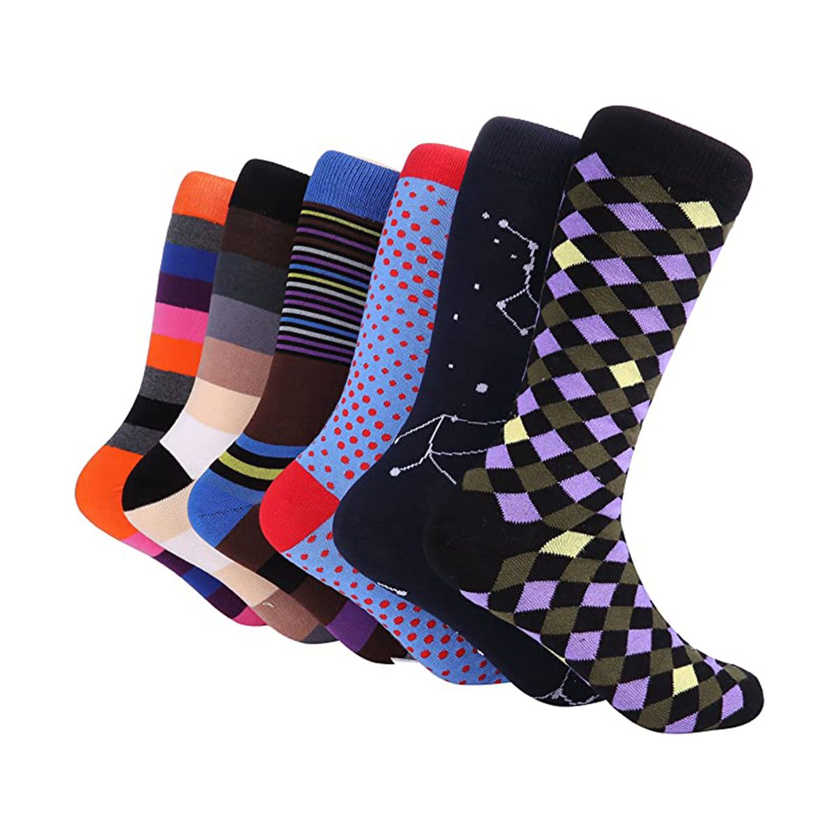 Marino Toucan Chin 6 Pack Men Socks (Pack 325)