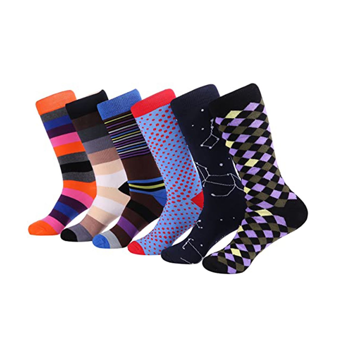 Marino Toucan Chin 6 Pack Men Socks (Pack 325)