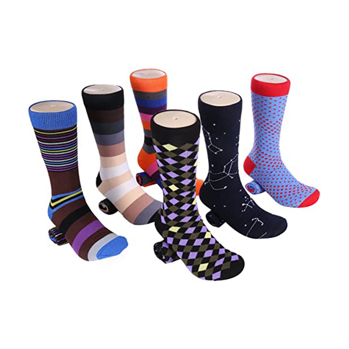 Marino Toucan Chin 6 Pack Men Socks (Pack 325)