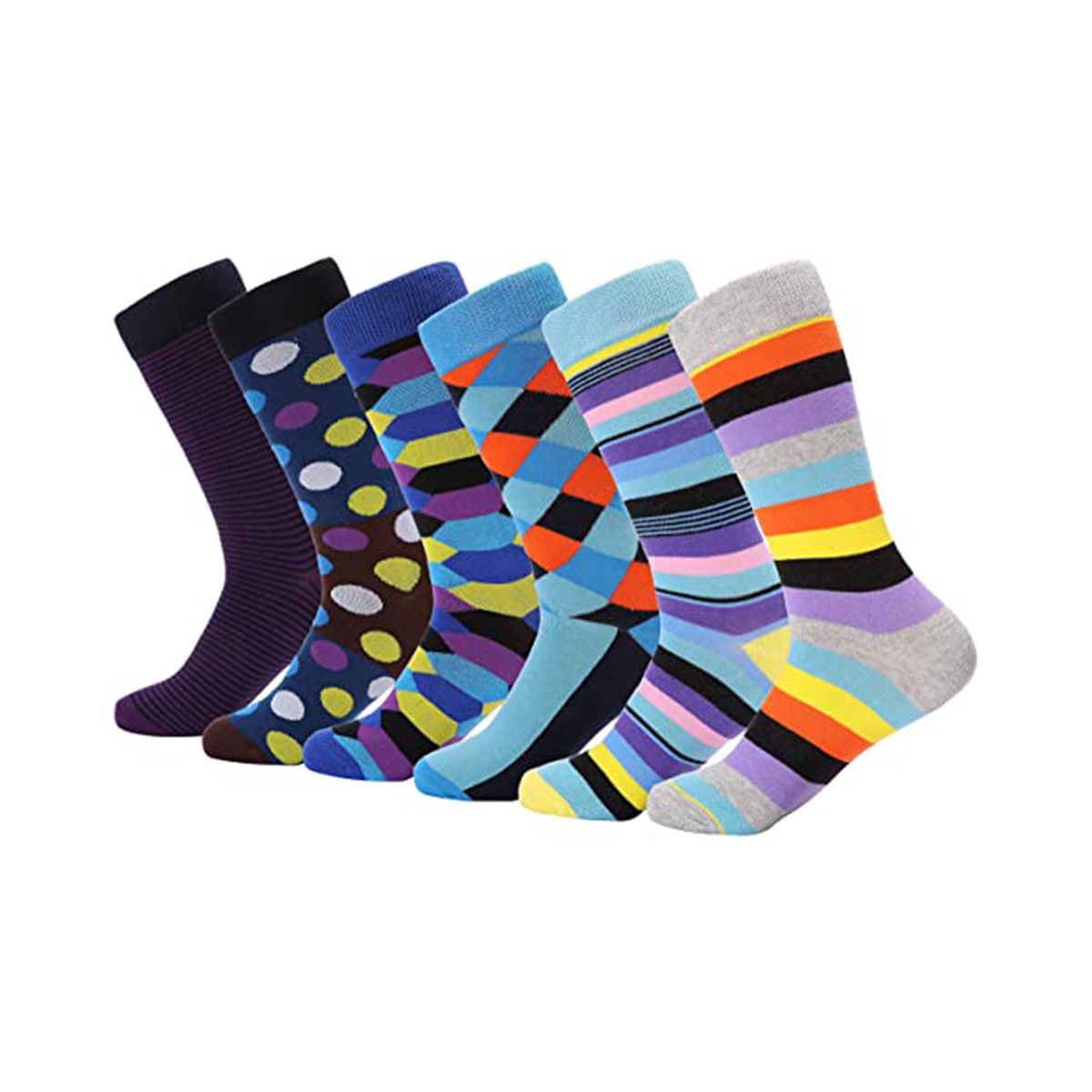 Marino Niffty Pattern 6 Pack Men Socks (Pack 315)