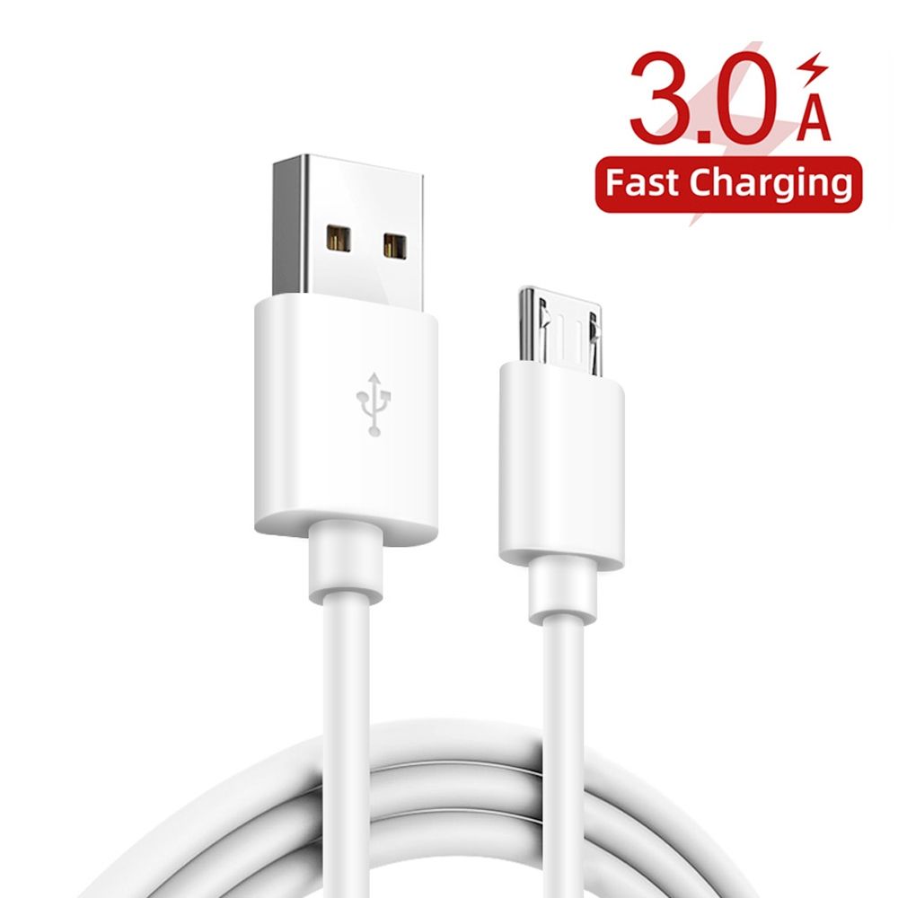 2 In 1 1m USB To Micro USB Data Cable + 30W QC 3.0 4 USB Interfaces Universal Quick Charger Travel Charger Set, US Plug(Black)