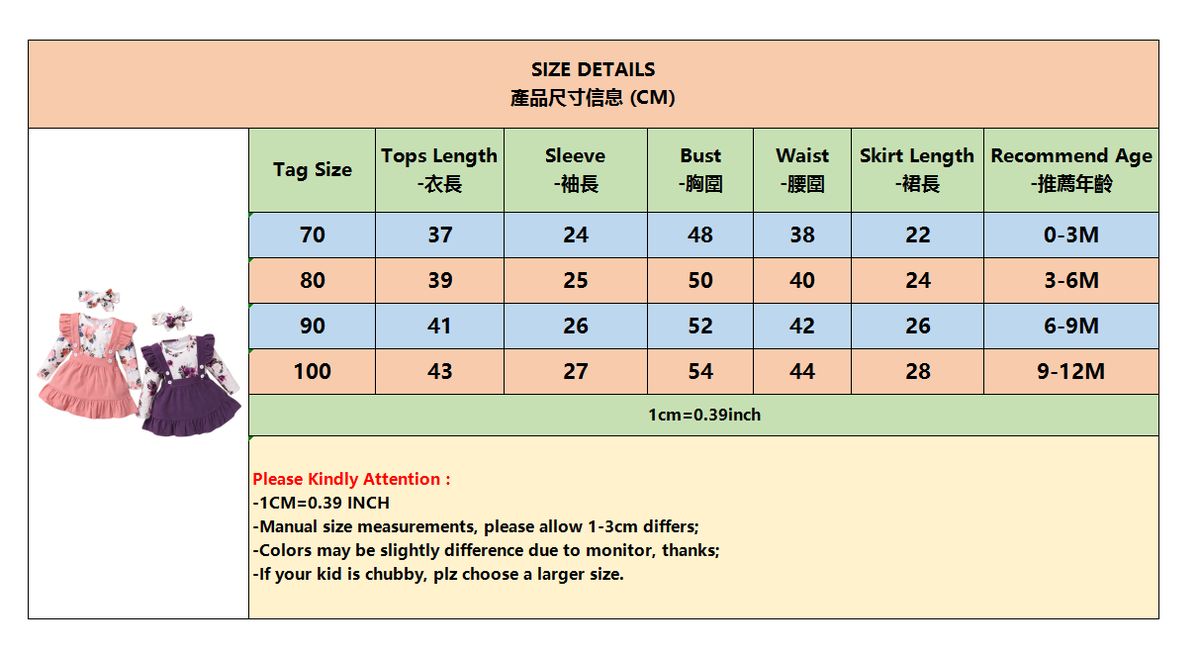 Baby Girls Autumn Winter Clothes Set Long Sleeves Floral Bodysuit + Pink Skirt