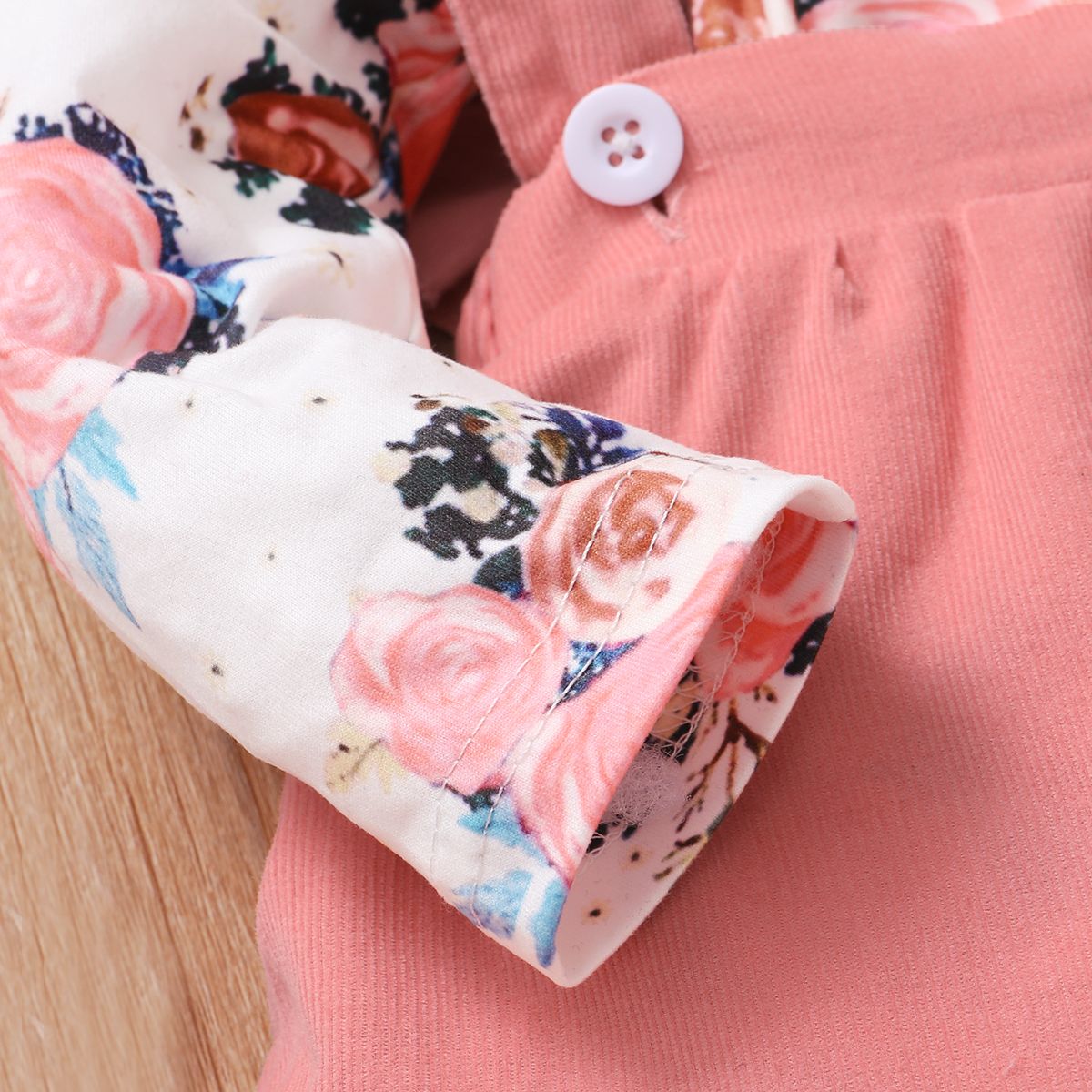 Baby Girls Autumn Winter Clothes Set Long Sleeves Floral Bodysuit + Pink Skirt