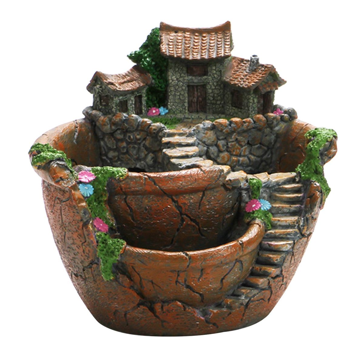New Style Resin Succulent Plants Flowerpot Family