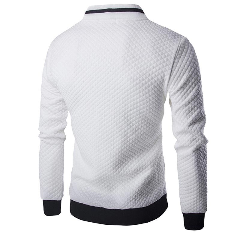 Men's Casual Windbreak Lightweight Blazer Jacket & Coats - White
