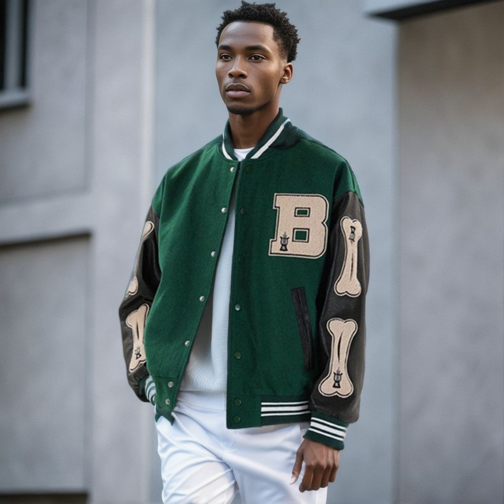 Mens Bomber College Baseball Jackets Varsity Lightweight Coats