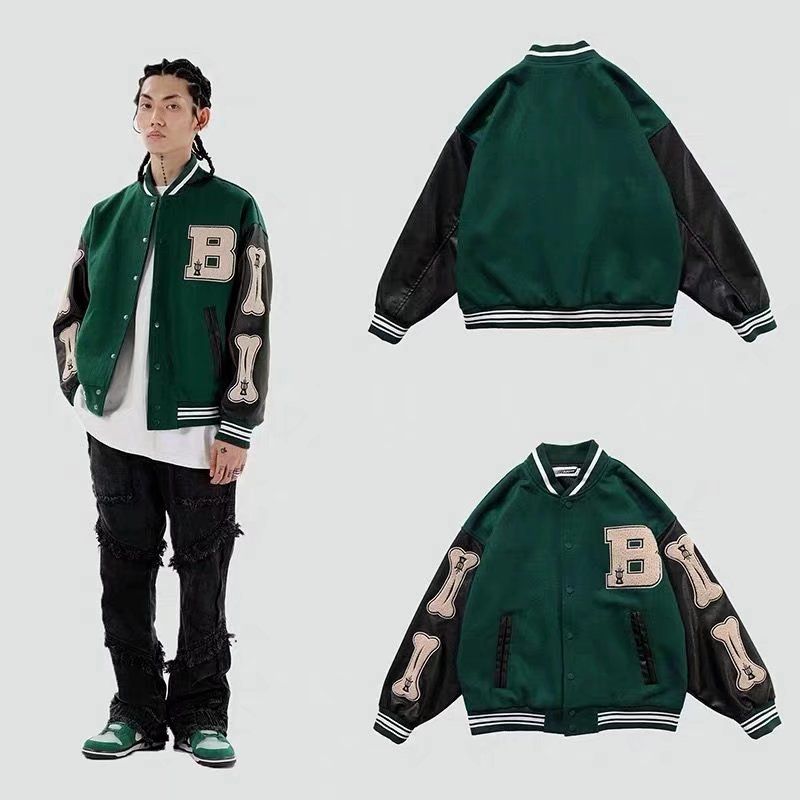 Mens Bomber College Baseball Jackets Varsity Lightweight Coats