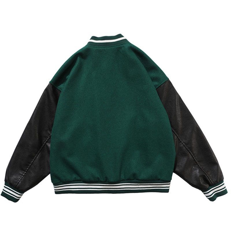 Mens Bomber College Baseball Jackets Varsity Lightweight Coats