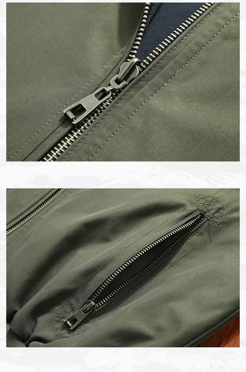Mens Lightweight Coats Blazer Jackets Double Sided Wear Outerwear - Green