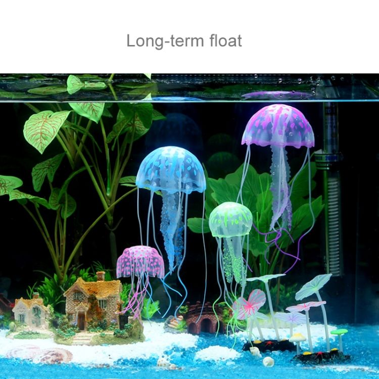 3 PCS Silicone Simulation Fluorescent Sucker Jellyfish