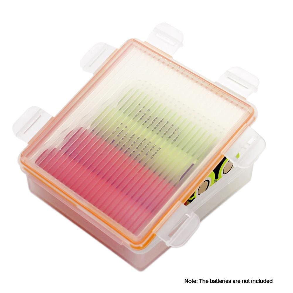Waterproof Battery Storage Box Battery Holder Protective Case 4 Slot Transparent Strong Hard Case