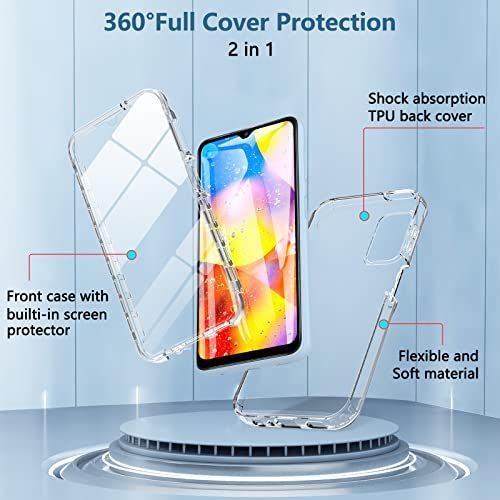 Galaxy A13 4G 360 Degree  Front And Back Transparent Case