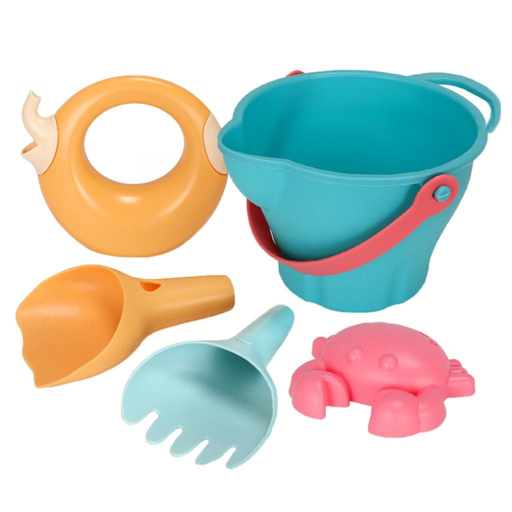 Kids Children Beach Toys With Bucket Animal Outdoor Yard Play Age 5pcs