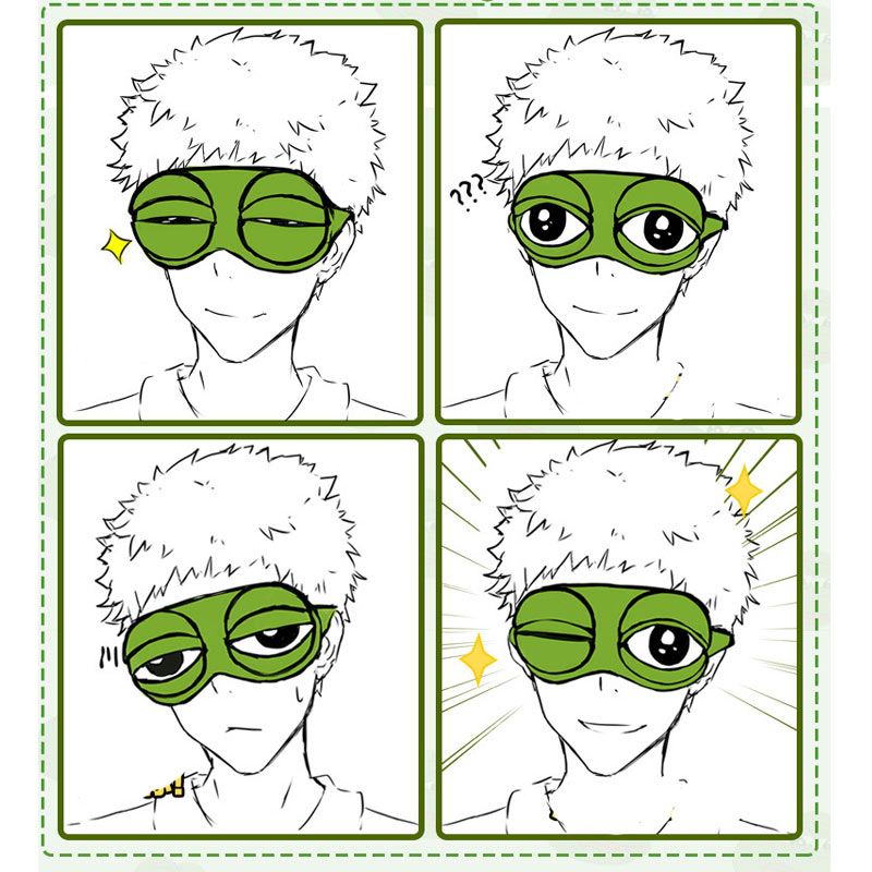 Funny Creative Pepe The Frog Sad Frog 3d Eye Mask Cover Car