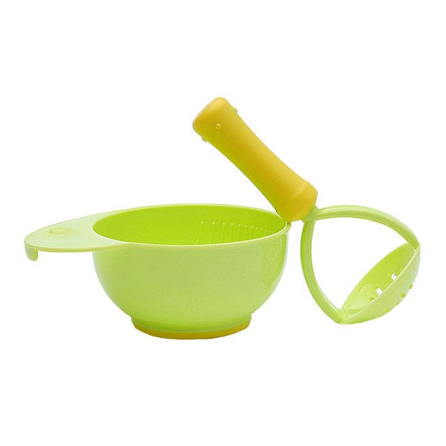 Mash & Feed Toddler Baby Weaning Solid Food Fruit Veggie Grinder Processor Puree Masher Bowl