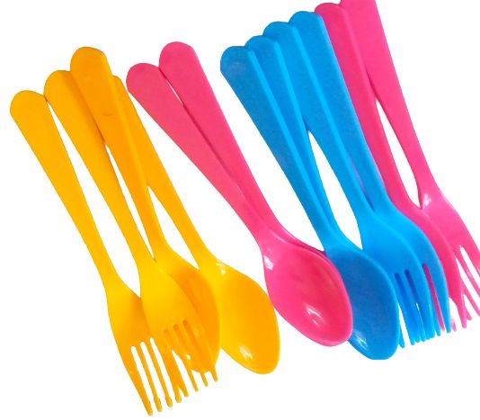 Plastic Children Forks And Spoons 12 Pieces