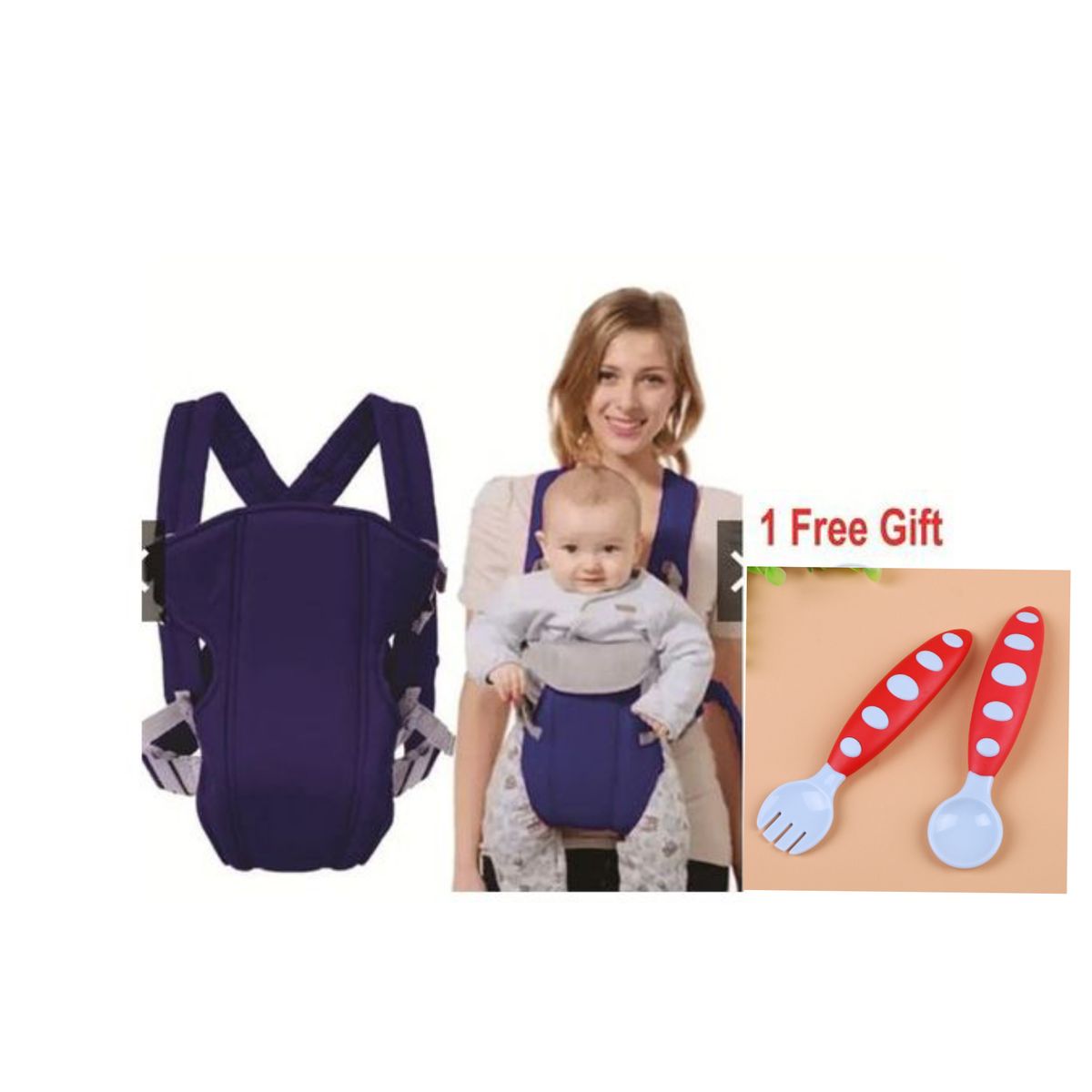 Baby Carrier Travel Baby Wrap Carrier+ Free Baby Cutlery