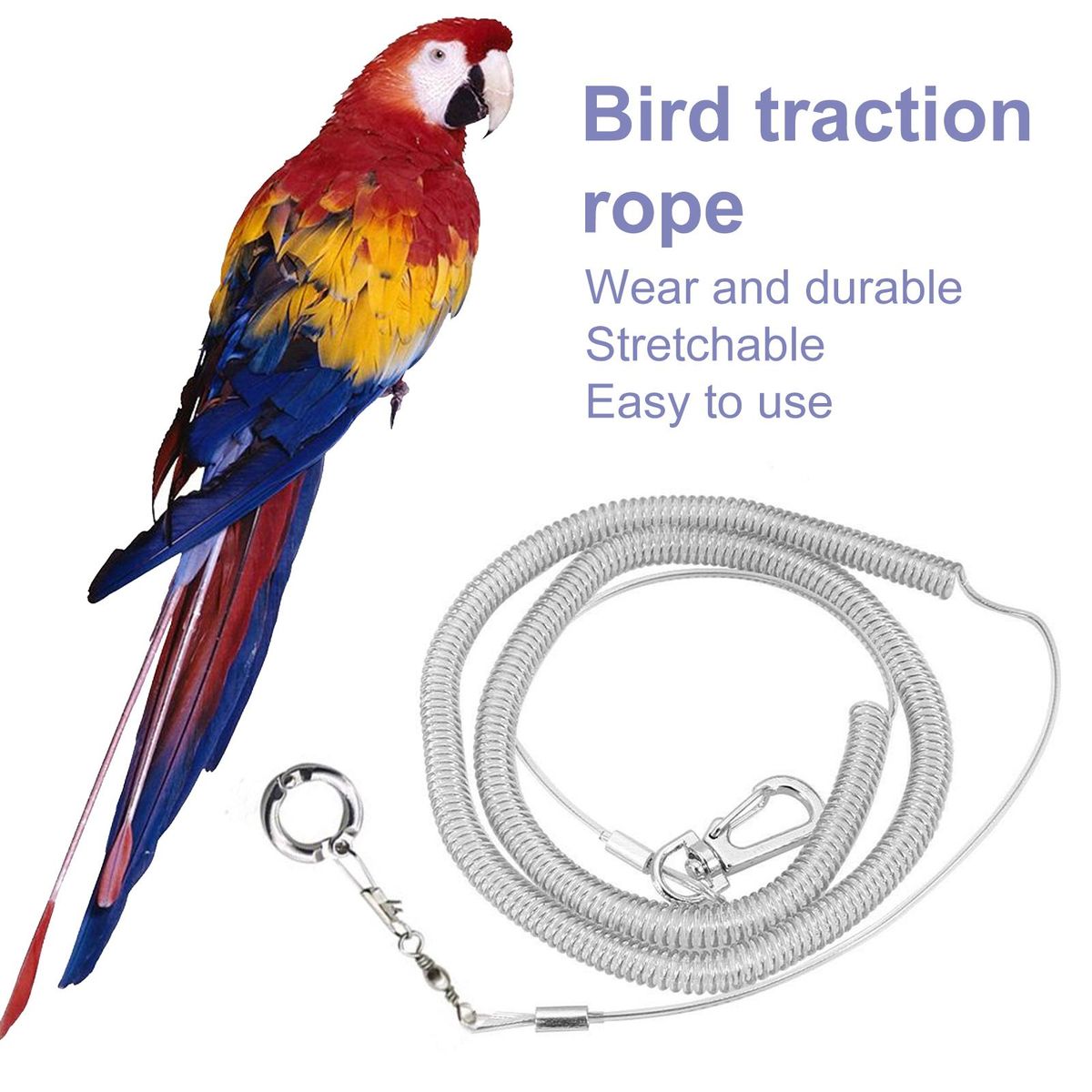 Bird Harness Leash Parrot Bird Flying Training Leash