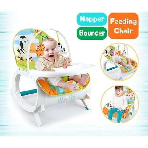 2 In 1 Potable New Born To Toddler Soother Rocker With Tray