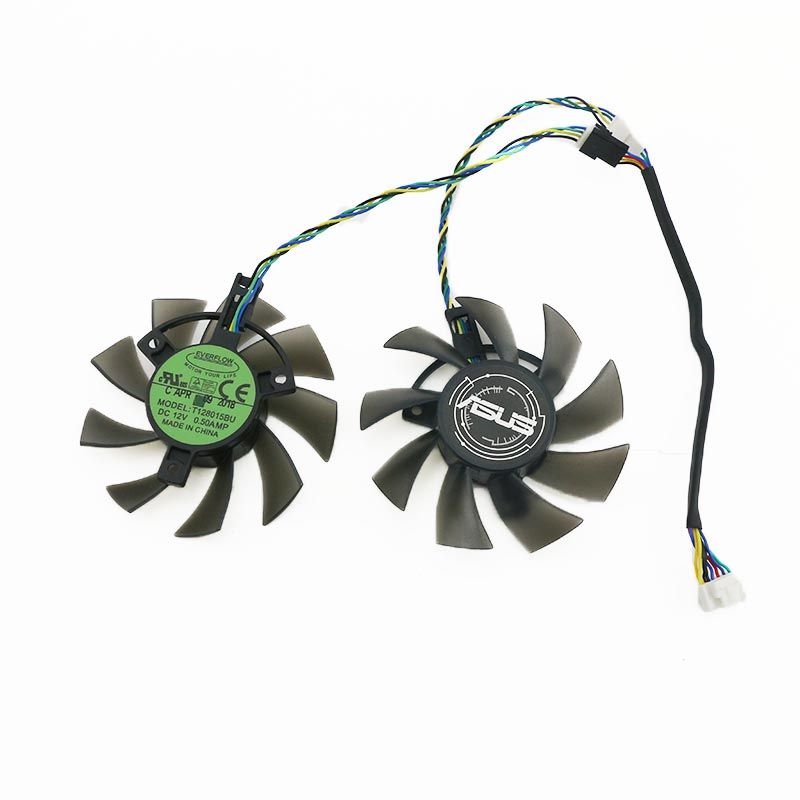75mm T128015bu Fd8015u12d 6pin Cooling Fan For Asus Tuf Gtx
