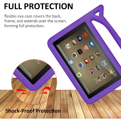 Fire Hd 8 Tablet - 10th Gen With Alexa - 32GB - ROM - 2GB RAM + Purple Monster Proof Flexible Case